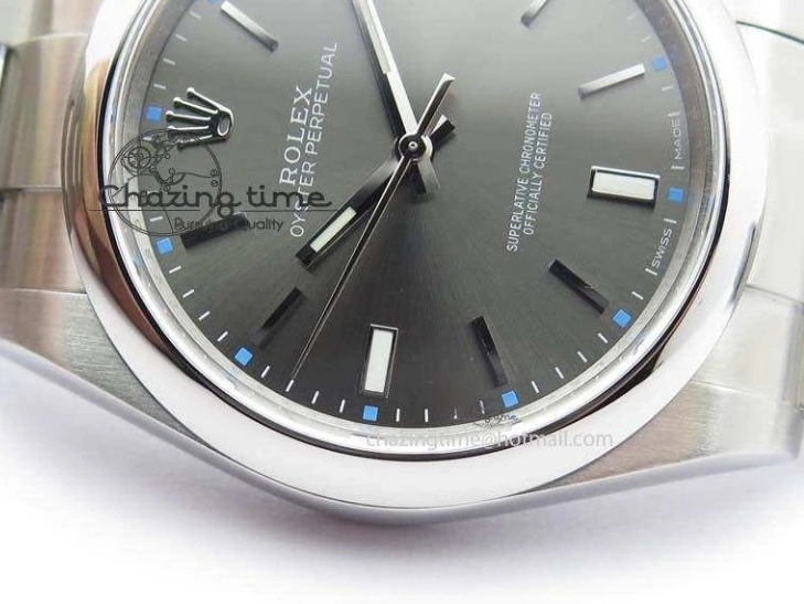 Perpetual 39mm Oyster Bracelet 114300 1:1 SS Best SA3132 Gray JF On Edition Dial 0306